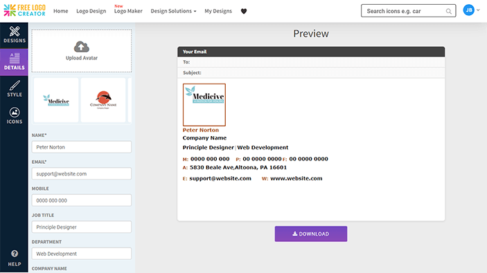 Free Email Signature Generator | Tons of Design Templates